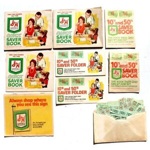 Vintage S&H Quick Saver Book Green Stamp Books & Stamps Lot